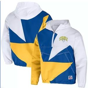 COPY - Men's NFL × Staple Royal Los Angeles Rams Quarter-Zip Pullover Jacket
